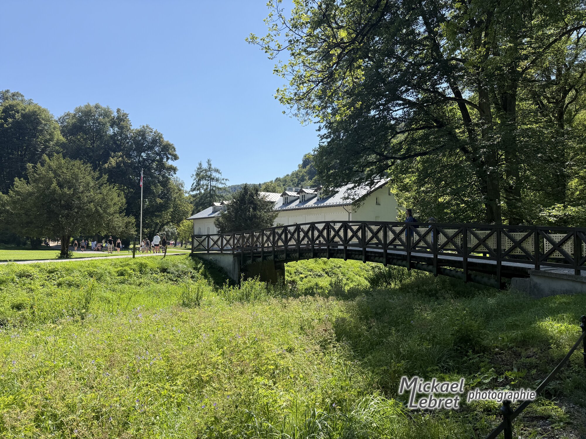 Le pont du petit parc d'Ojców, sur le Prądnik