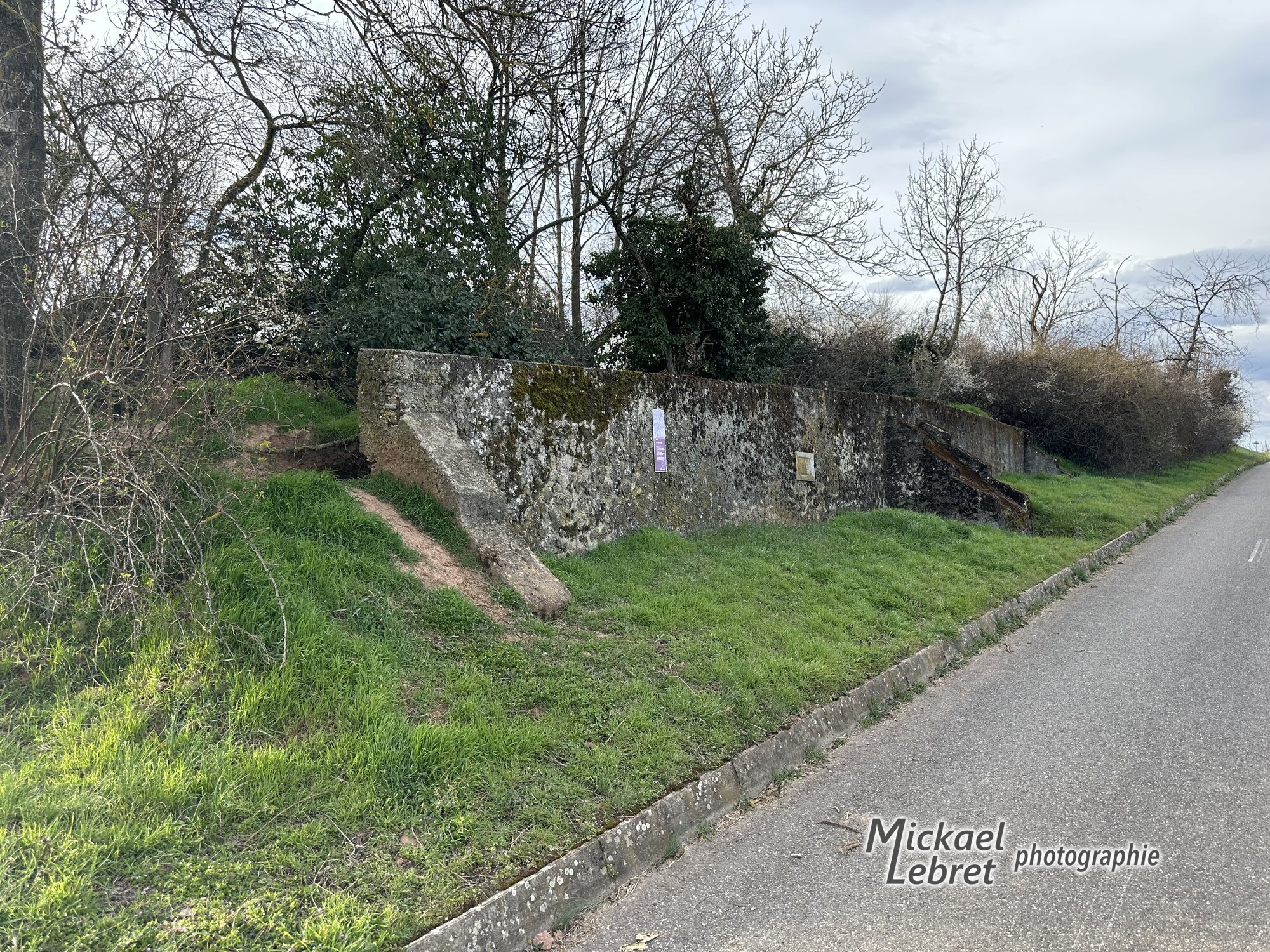 Le blockhaus, couvert de mousse et de lichen