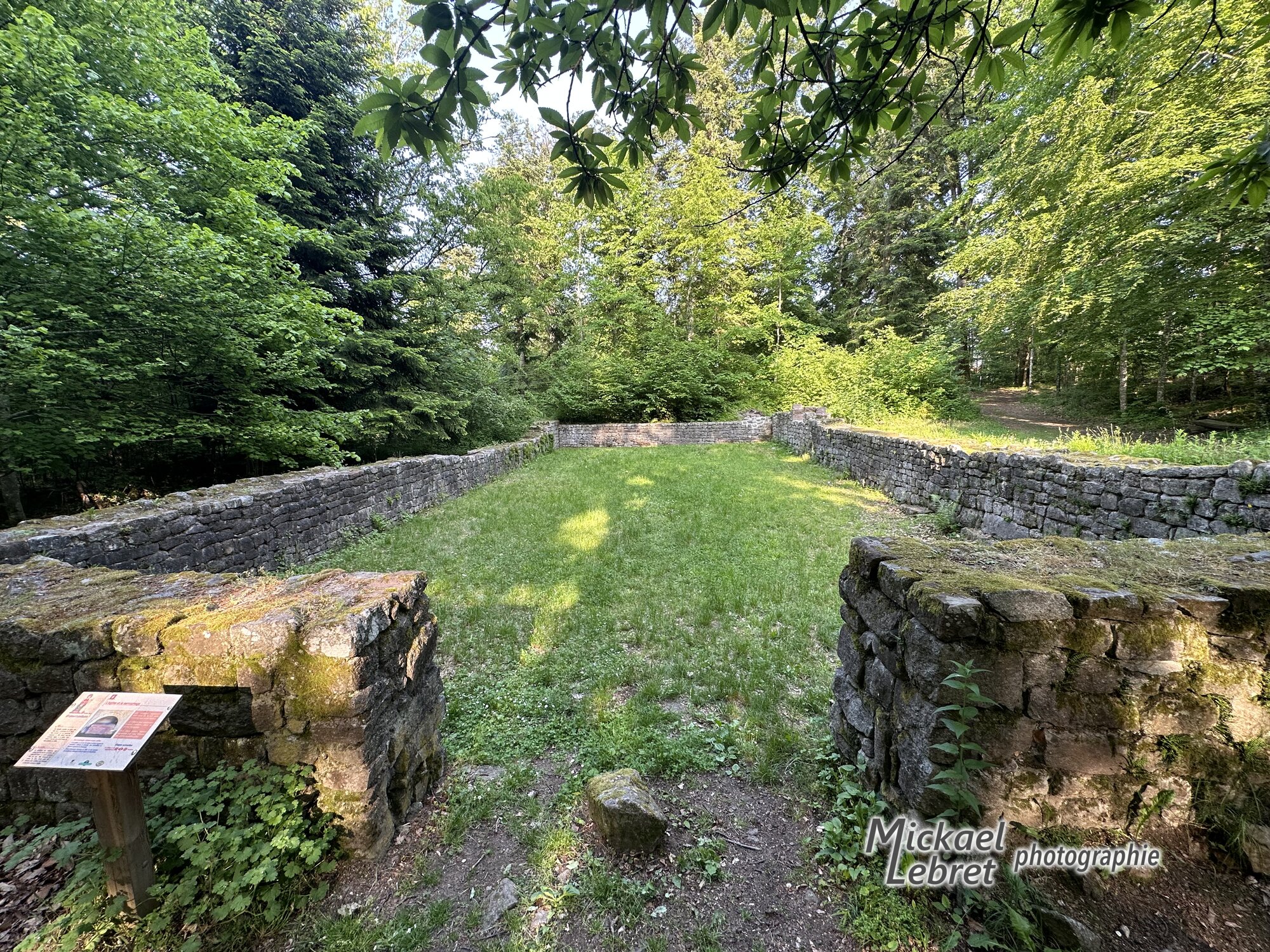 Les ruines de l'église du couvent, vues vers l'est