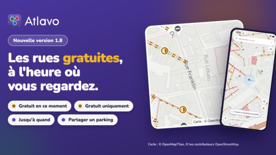 Atlavo Parking 1.8 : les rues gratuites, à l&rsquo;heure où vous regardez