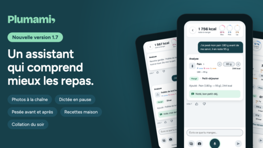 Plumami 1.7 : un assistant qui comprend mieux les repas